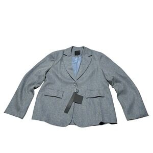 NWT Mina Self Women's Textured Blazer Coat Career Office Tailored Size XXL 24x30